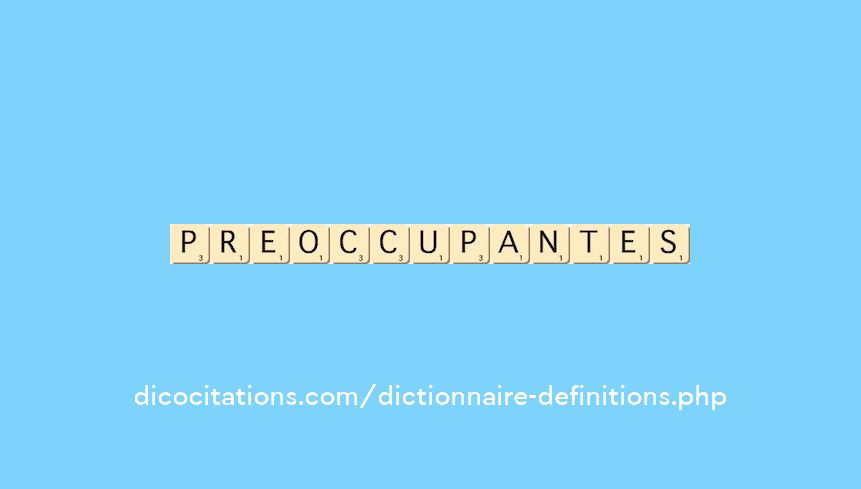 preoccupantes preoccupantes