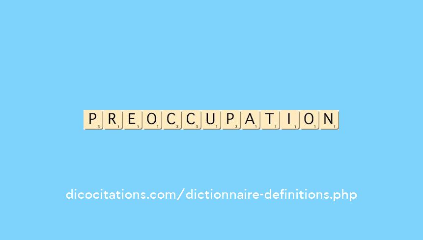 preoccupation