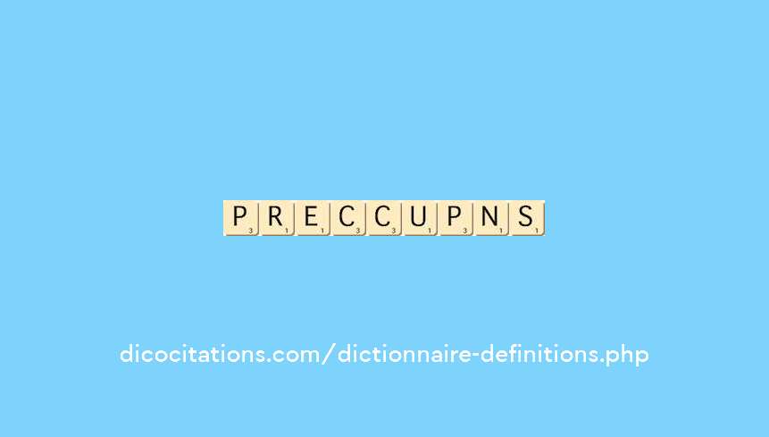 preoccupions preoccupions