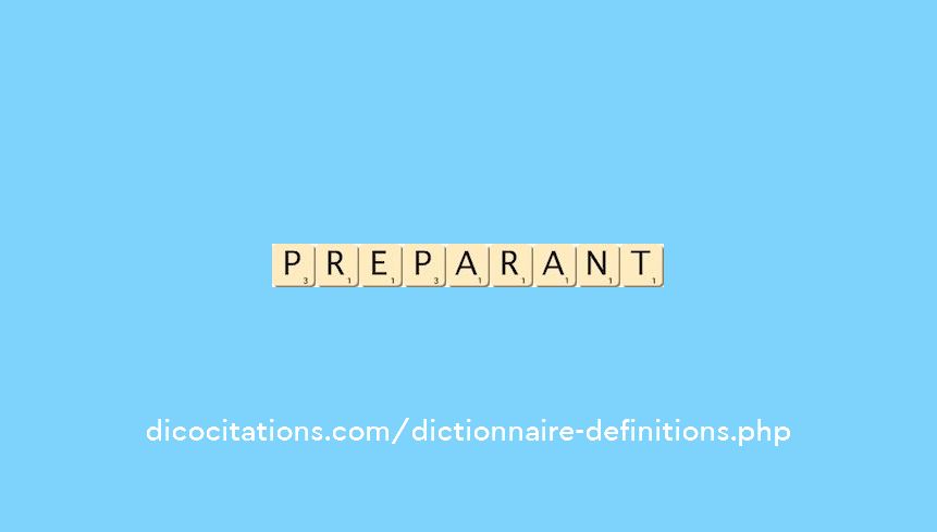 preparant preparant