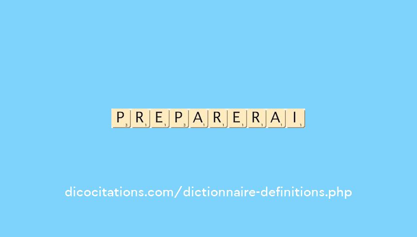 preparerai preparerai