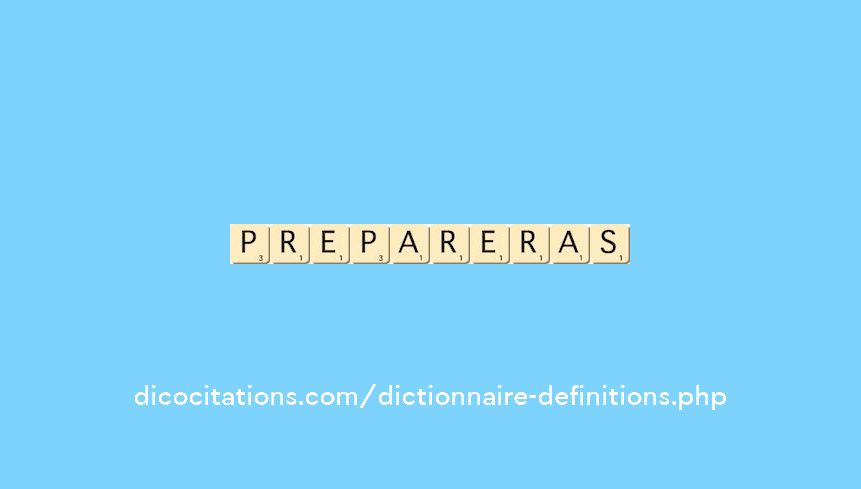 prepareras prepareras