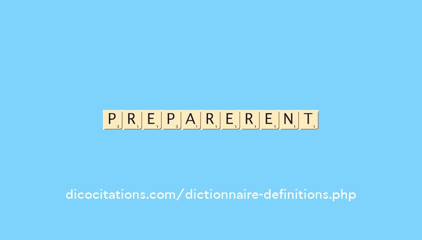 preparerent preparerent