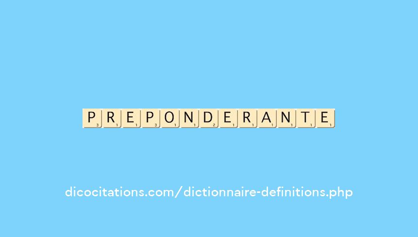 preponderante preponderante