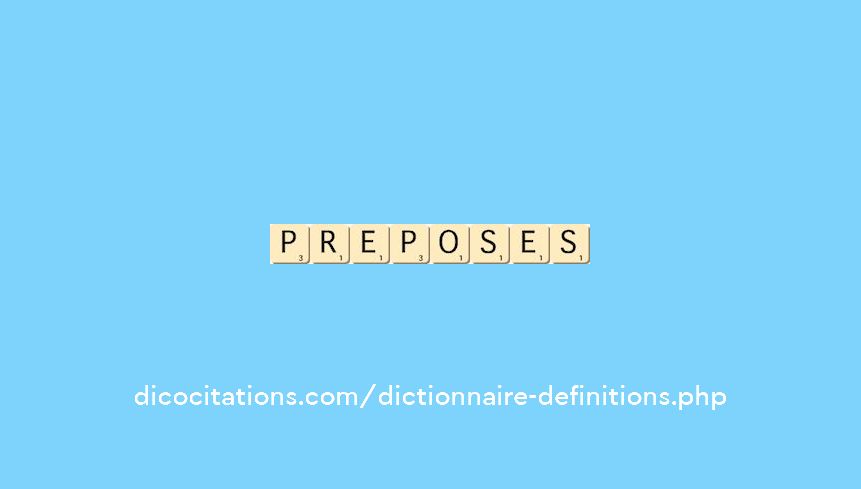 preposes preposes