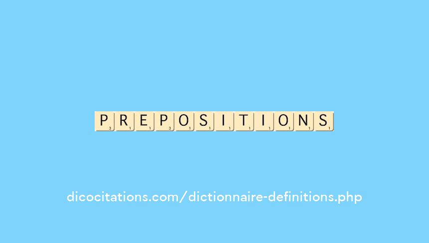 prepositions