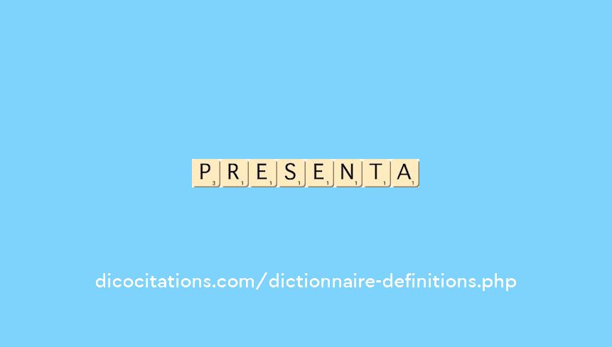 presenta presenta