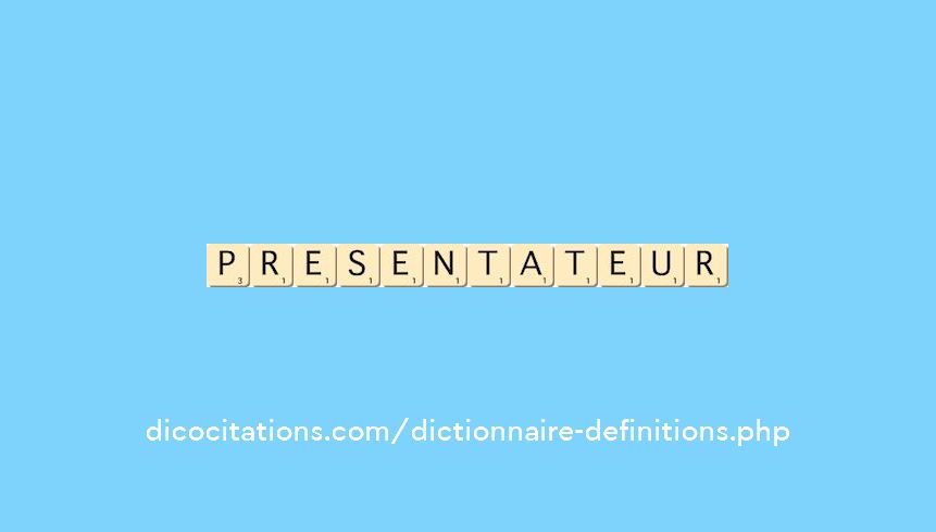presentateur