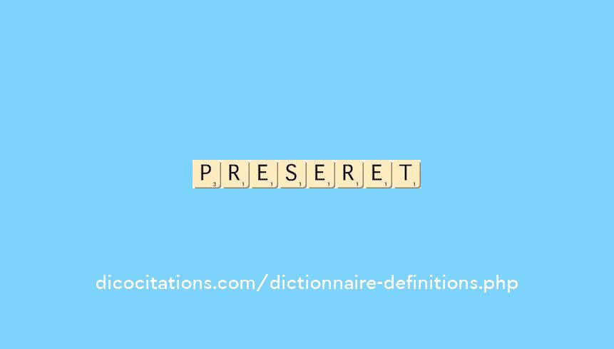 preseret