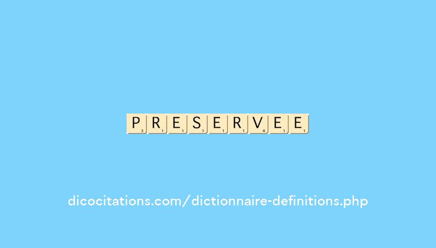 preservee preservee