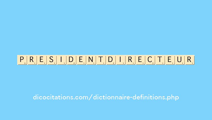 president-directeur