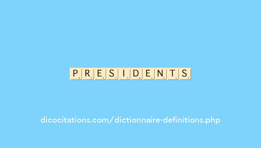 presidents presidents