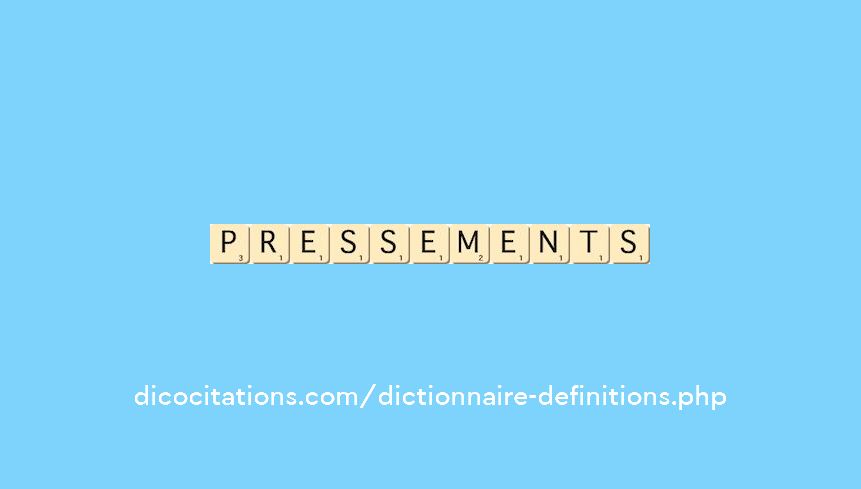 pressements