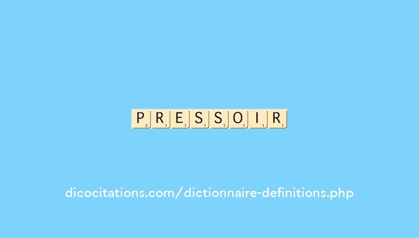 pressoir