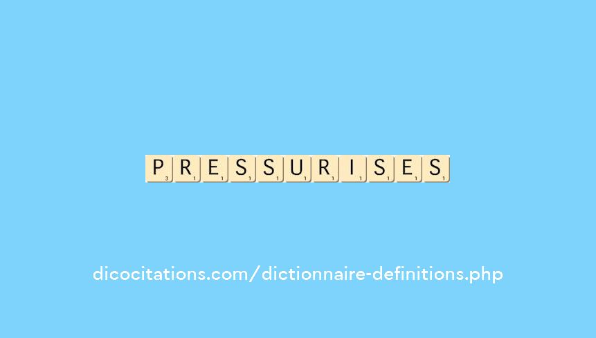 pressurises