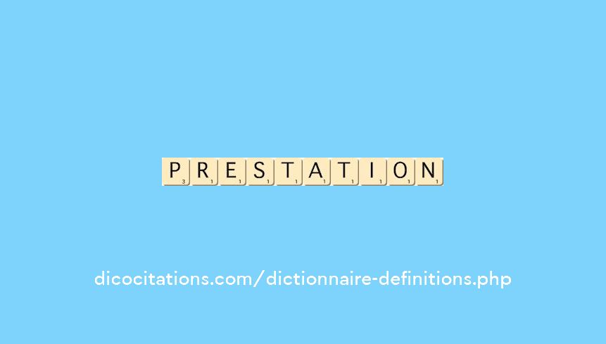 prestation