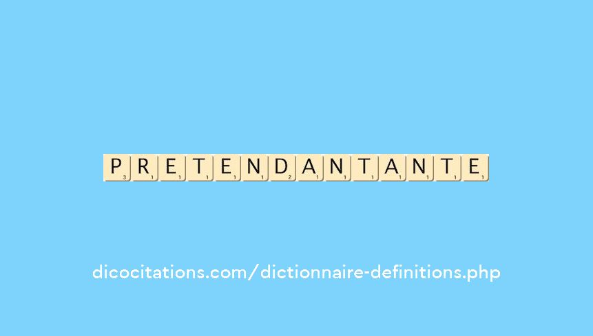 pretendant--ante