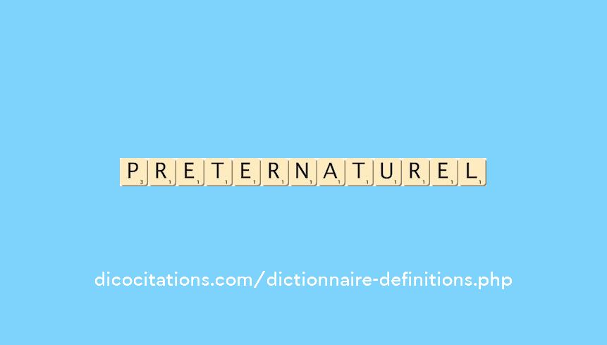 preternaturel