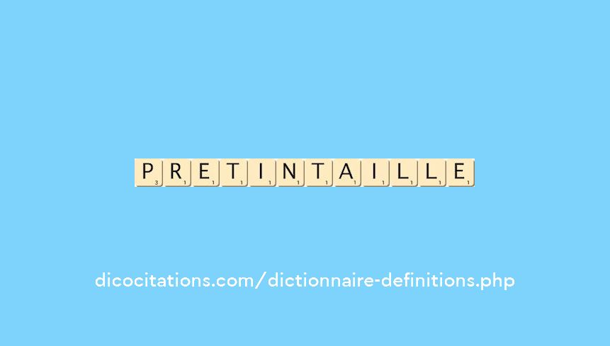pretintaille pretintaille