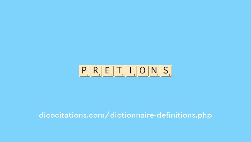 pretions pretions