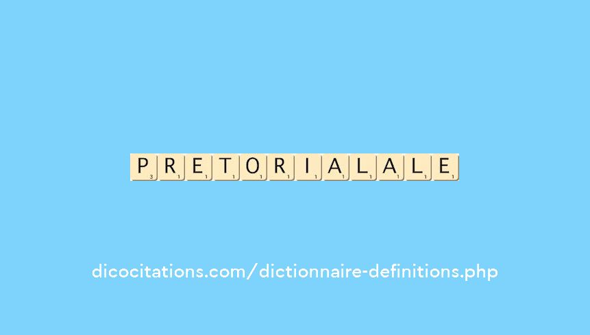 pretorial--ale