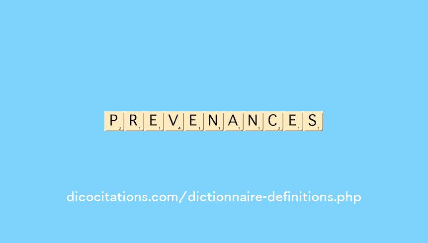 prevenances prevenances