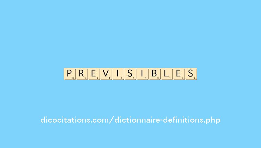 previsibles previsibles