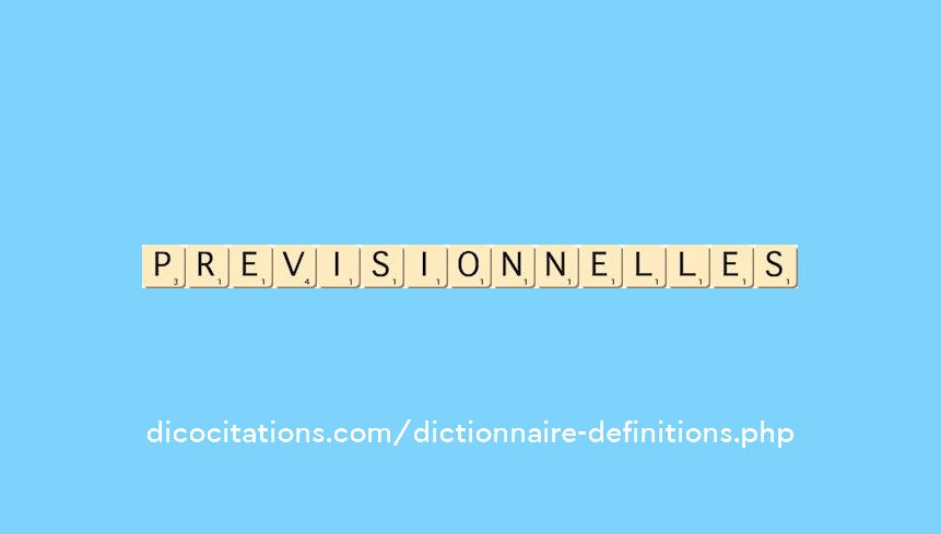previsionnelles