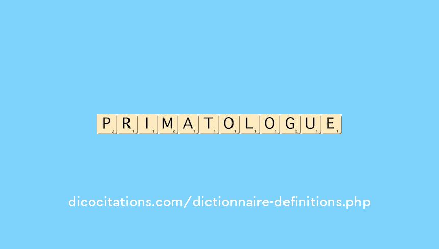 primatologue primatologue