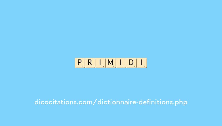 primidi primidi
