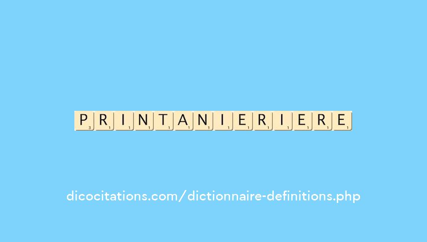 printanier--iere