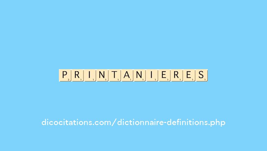 printanieres