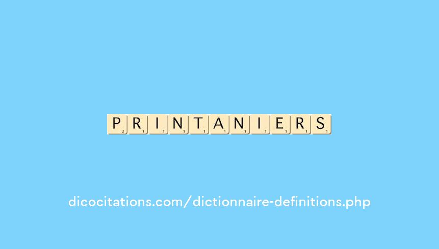 printaniers printaniers