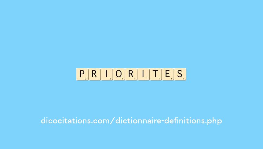 priorites