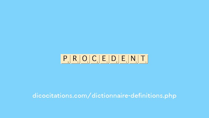 procedent procedent