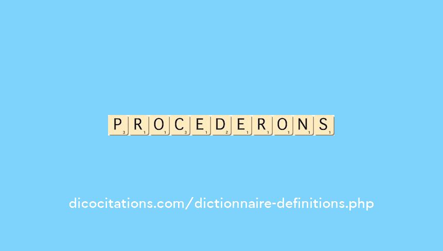 procederons procederons
