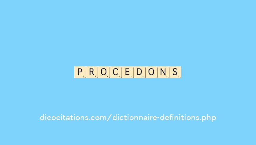 procedons