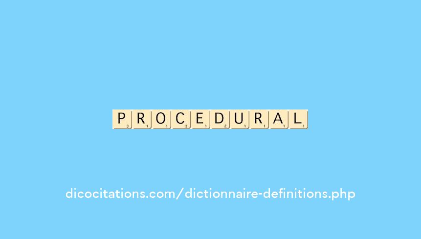 procedural procedural