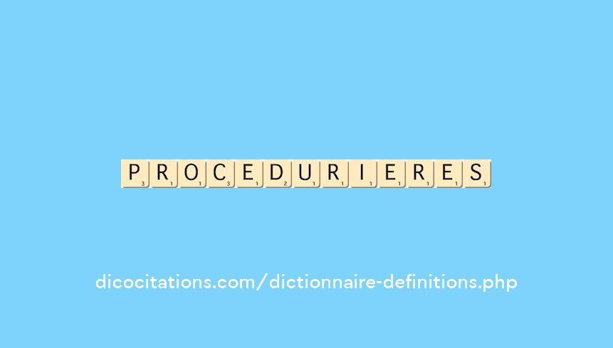 procedurieres
