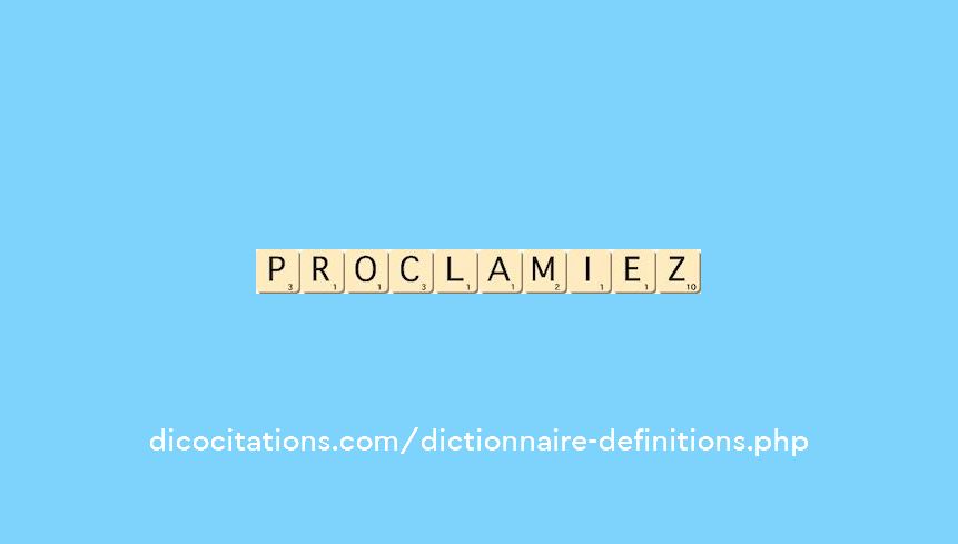 proclamiez proclamiez