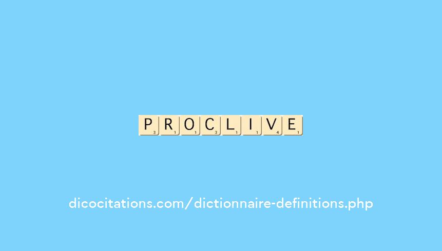 proclive