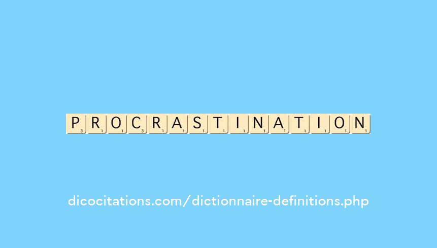 procrastination procrastination