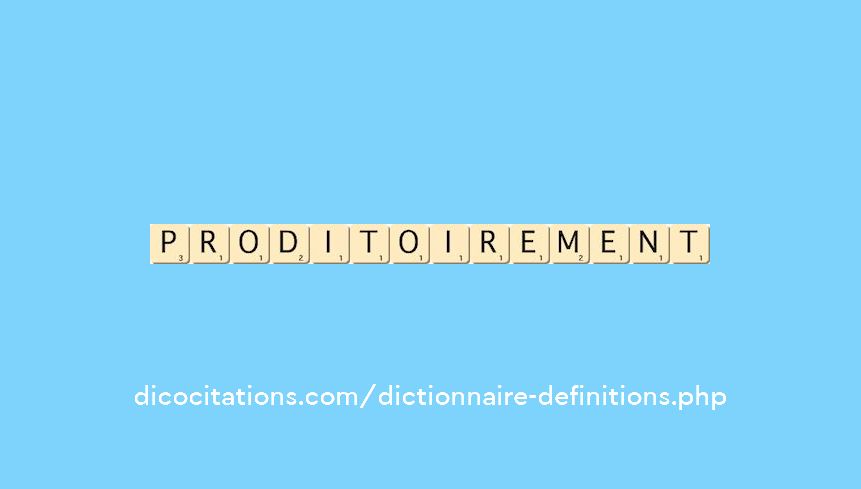proditoirement
