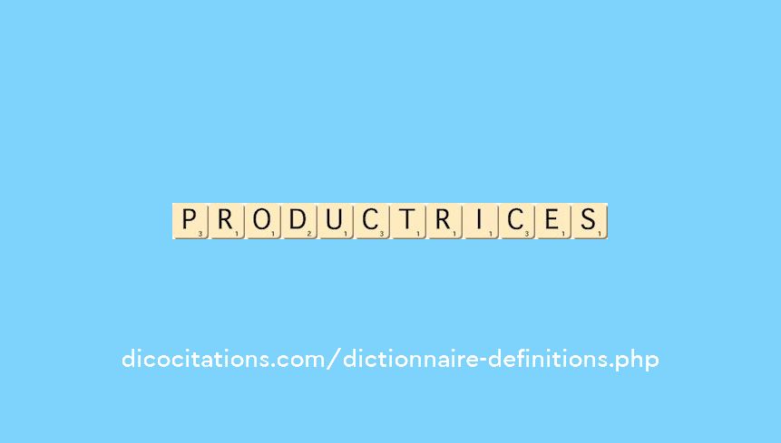 productrices productrices