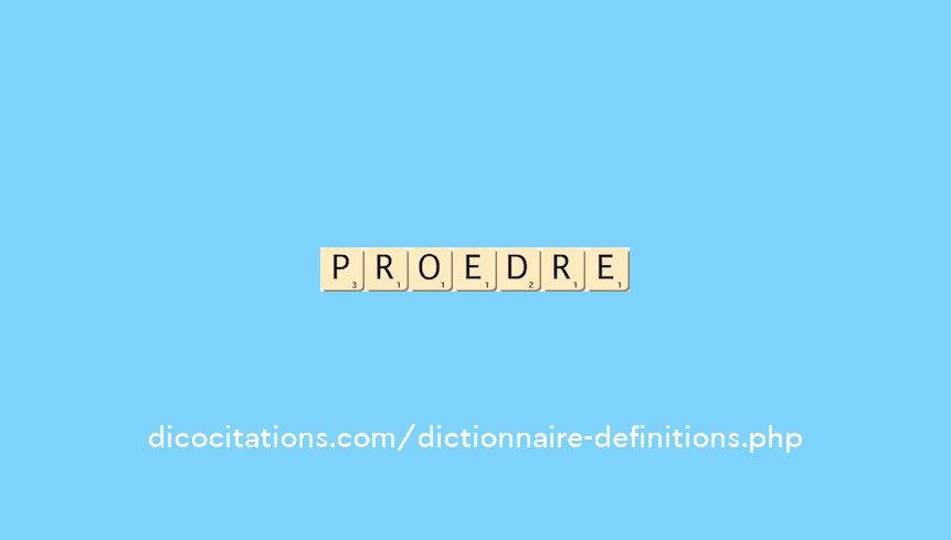 proedre