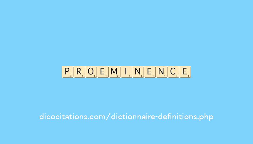proeminence proeminence