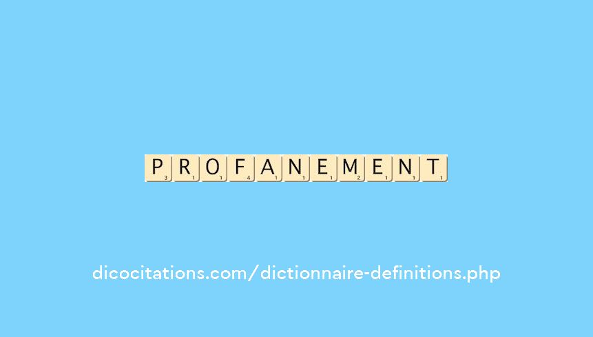 profanement