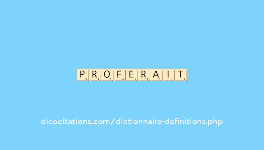 proferait