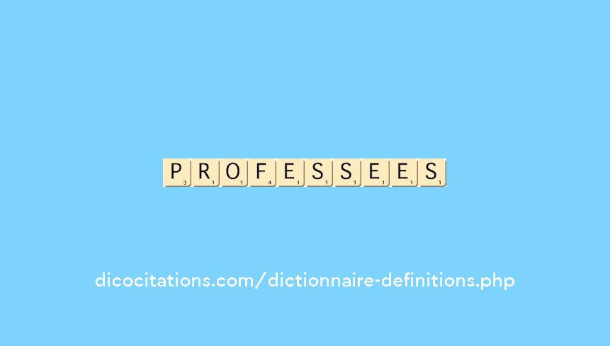professees professees