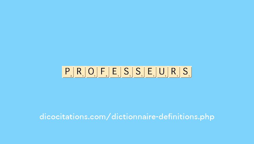 professeurs